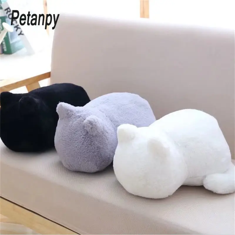 

1pc Plush Cushions Pillow Cute Cartoon Cat Shape Back Shadow Cat Kawaii Filled Animal Pillow Toys Home Textile Chrismas Gifts