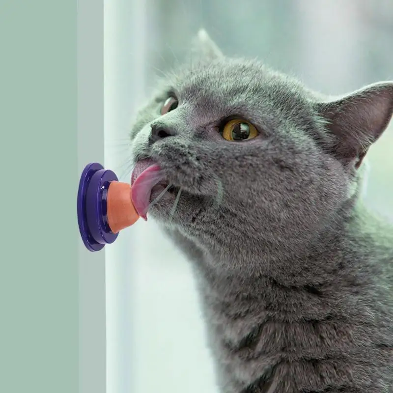 

1pc Healthy Cat Snacks Catnip Sugar Candy Licking Nutrition Gel Energy Ball Toy for Cats Kittens Increase Drinking Water Tool
