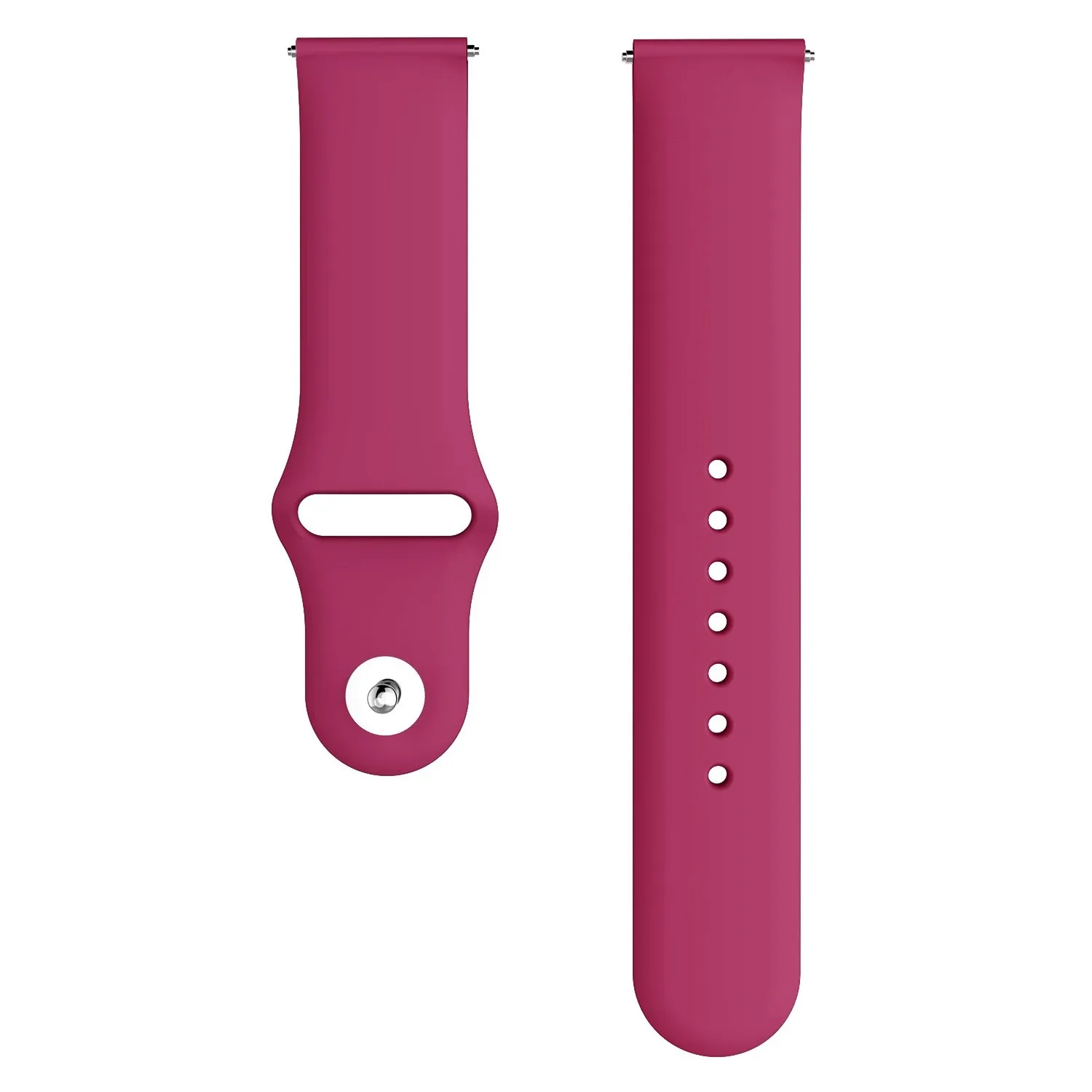 Ремешок для часов samsung Galaxy watch 46 мм 42 мм/Active 2 band gear S3 S2/спортивный мягкий силиконовый браслет Amazfit ремешок Bip 20 мм 22 мм - Цвет ремешка: Dark red