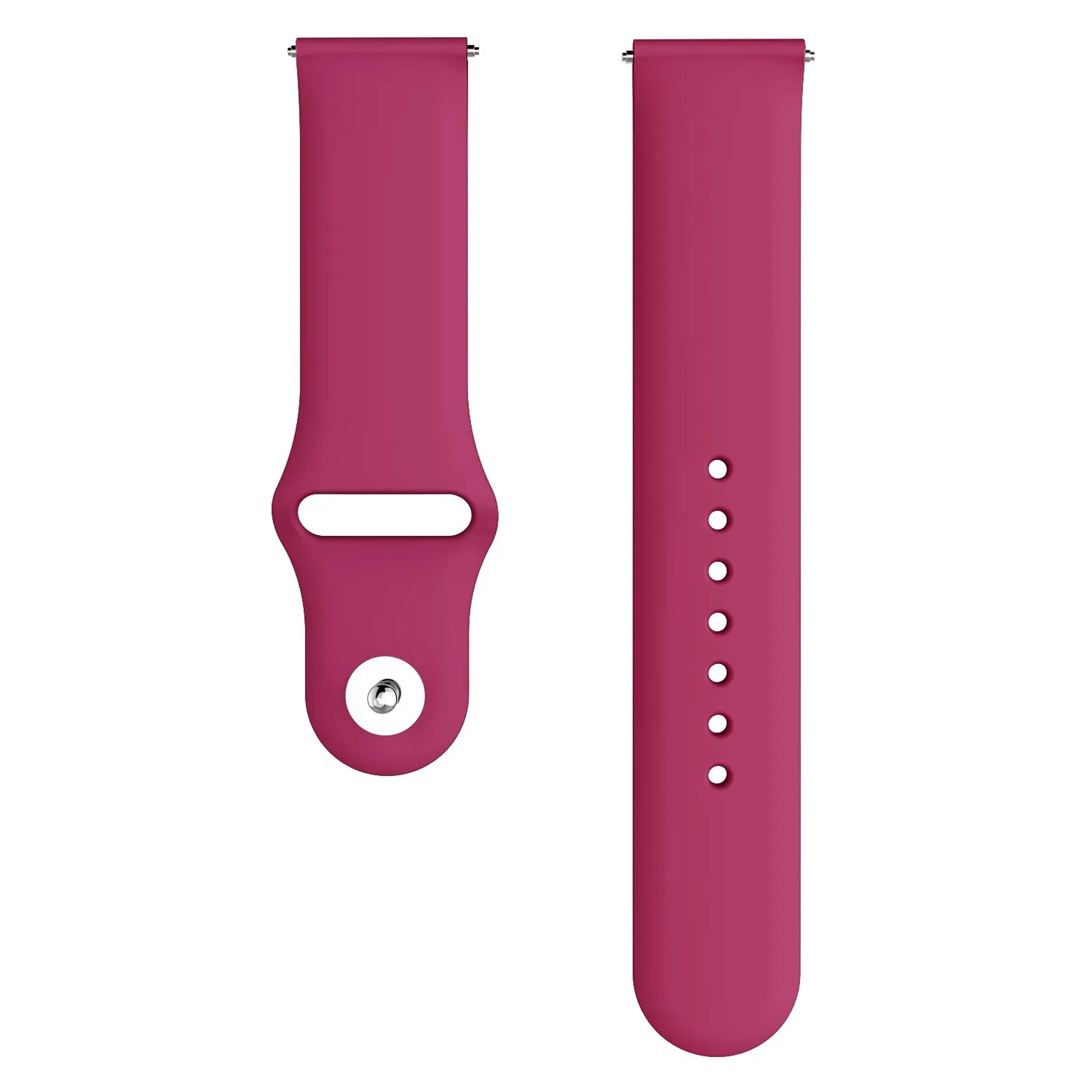 Dark red Ремешок для часов samsung Galaxy watch 46 мм 42 мм/Active 2 band gear S3 S2/спортивный мягкий силиконовый браслет Amazfit ремешок Bip 20 мм 22 мм - Цвет ремешка: Dark red