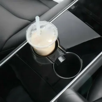 

For Tesla Model 3 Water Cup Holder Auto Interior Matte Black Slot Slip