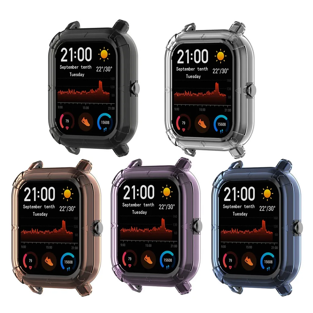 Защитный чехол для Xiaomi Huami Amazfit GTS Watch мягкая рамка оболочка Рамка Бампер протектор для Amazfit GTS крышка аксессуары
