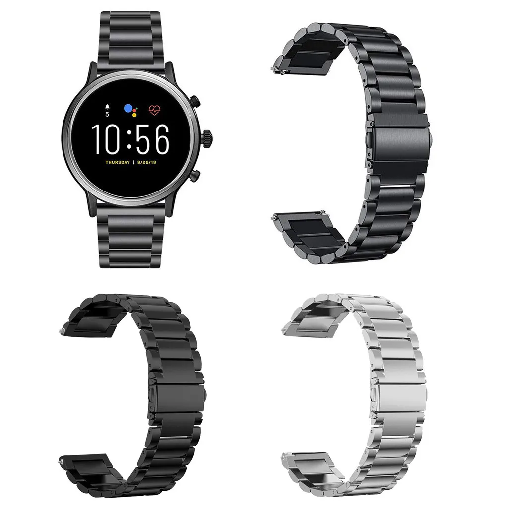 Stainless Steel Watchstrap For Fossil Gen 5 Band Replacement Metal