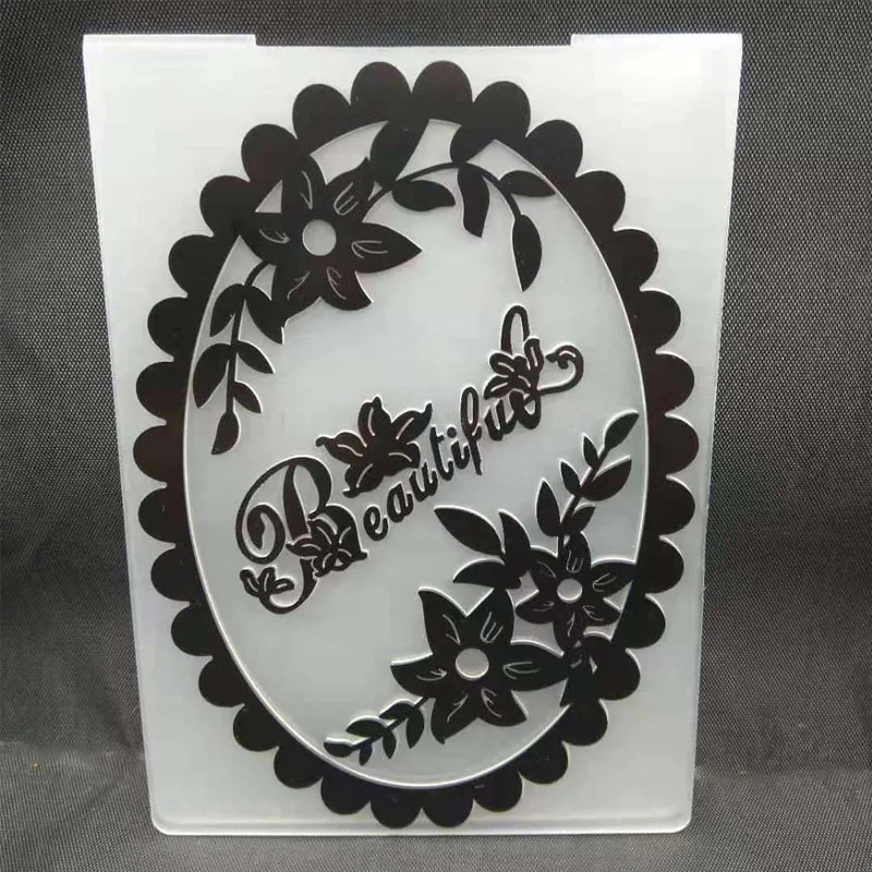 ZATWBS beautiful night Embossing plates Design DIY Paper Cutting Dies Scrapbooking Plastic Embossing Folder
