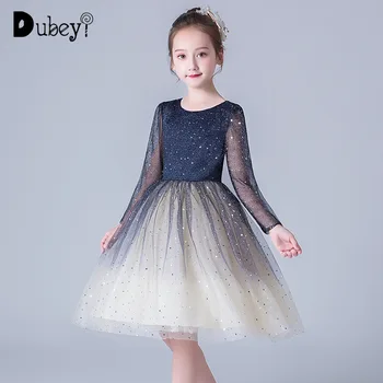 

Elegant Princess Dress for Girls Thanksgiving Birthday and Wedding Party Evening Prom Costumes Kids Girls Tutu Dress