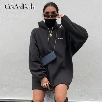 

Casual Oversize Joggers Women Sweatshirts Loose Long Sleeves Letter Embroidery Hoodies Autumn Fashion 90s Hot Top Cuteandpsycho