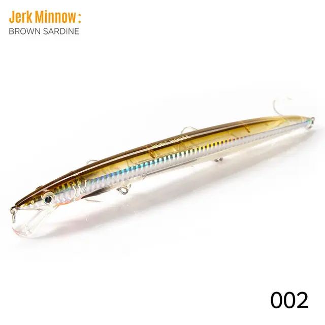 Hunthouse Minnow Fishing Lures Long Casting 143mm/14g 173mm/23g 208mm/33g Sandeel Jerkbait Seabass Bait 002