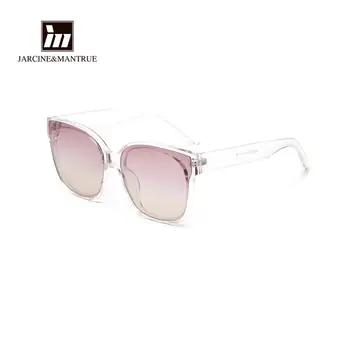 

Transparent frame color sunglasses female retro large frame net red sunglasses factory direct sales glasses
