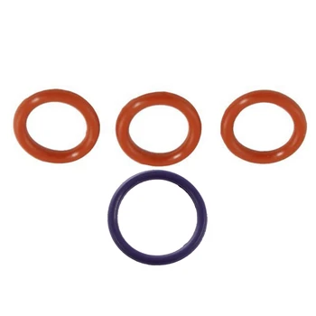 

145 Pcs 8 Modes HNBR F12 R134 a O-Ring Oil Seal Ring Purple & 50 Pcs Red Silicone O-Rings Oil Seal Ring 11Mm X 7 Mm X 2 Mm