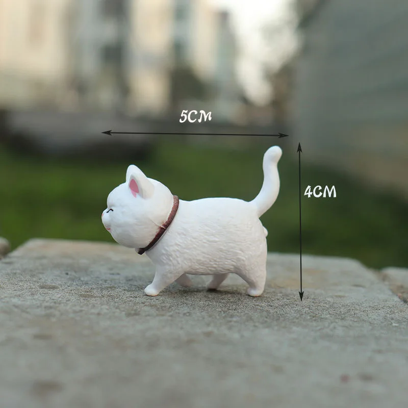 Ornament Crafts Miniature Figurines Miniature Ornament Cat Toy Ornaments Cat Figurine Decoration Cat Figurines 1pcs Mini Cute Cat Ornaments PVC Animal Miniatures Figures Toy Home Decorations Desktop Car Decor New Year Gift