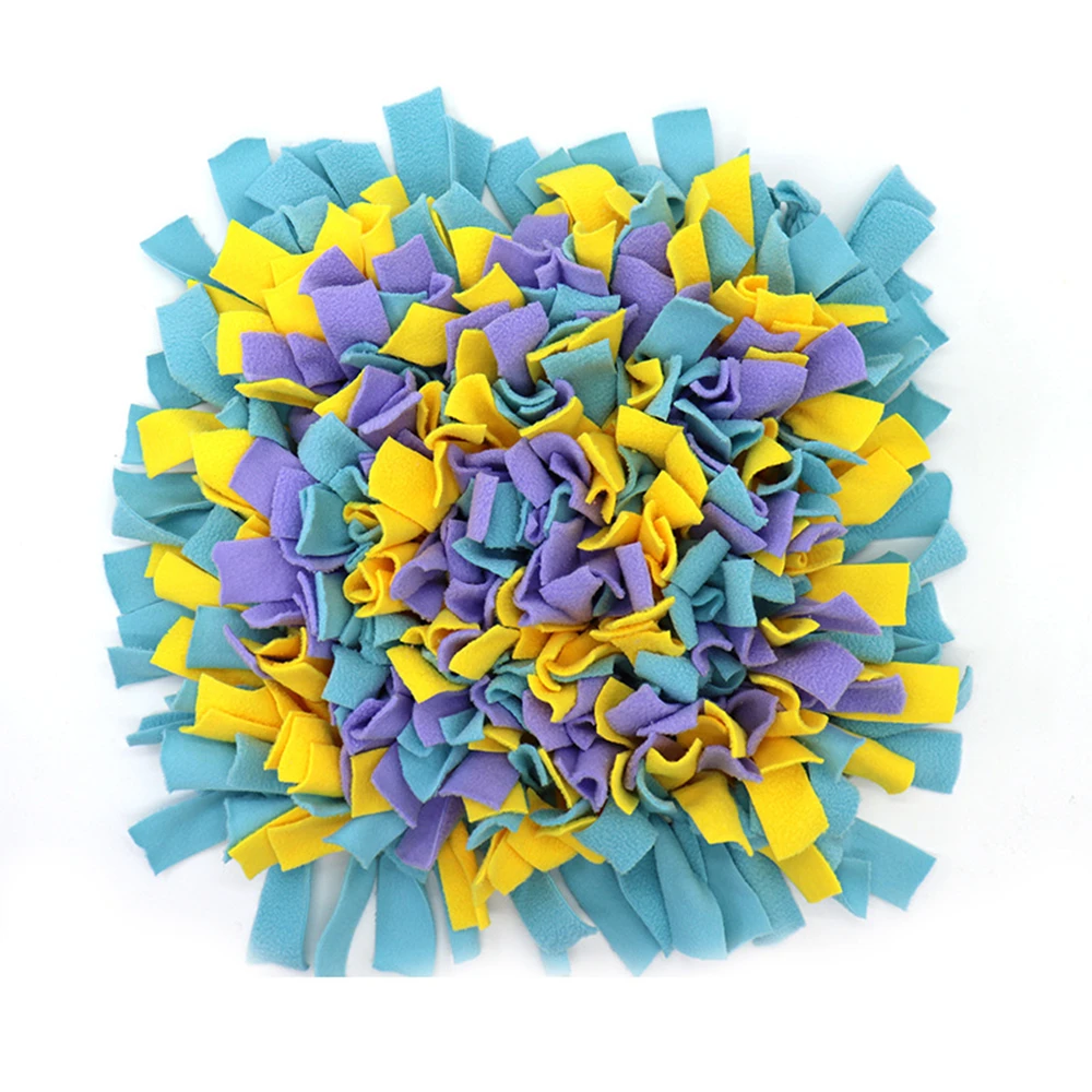 Scattered flowers Питомец собака нюхать коврик найти пищевые тренировочные игрушки-одеяла собака коврик для медленной еды головоломка нюхать коврик может быть сшито игрушечное одеяло - Цвет: Scattered flowers