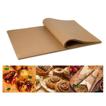 

Reusable Baking Silicone Oil Paper Barbecue Non-stick Steamer Paper Air Fryer Pad High Temperature Resistant Parchment 100 PCS