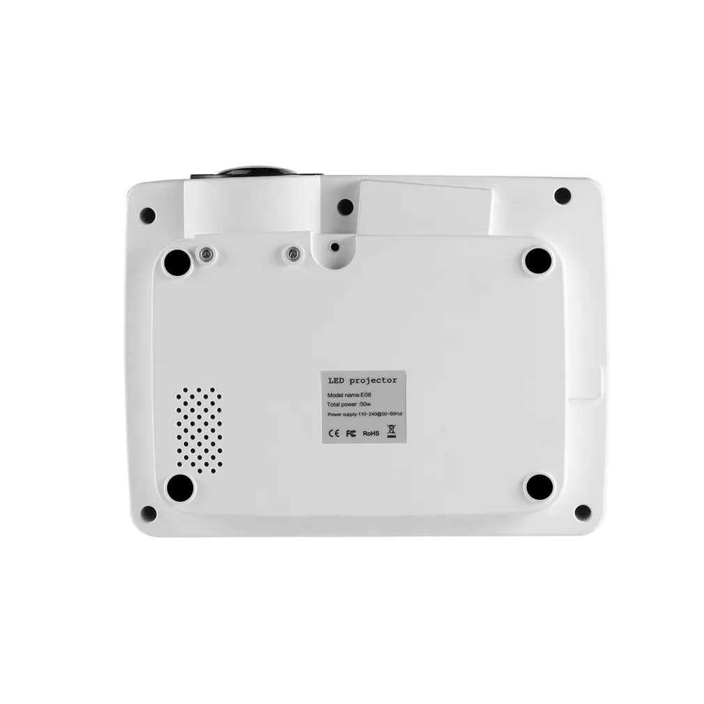 Big Discount CybPj LCD Mini projecteur 1500 LM 1080P Full HD 800*480 vidéo Home Cinema IR télécommande filaire le même écran blanc japonais