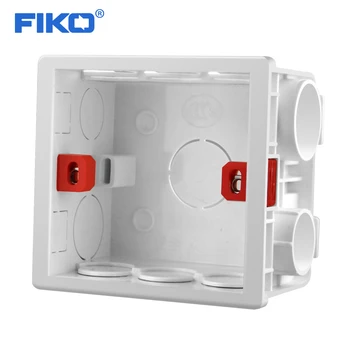 

FIKO Adjustable Mounting Box Internal Cassette 86mm*83mm*50mm for 86 type Switch and Socket White / Red Wiring Back Box