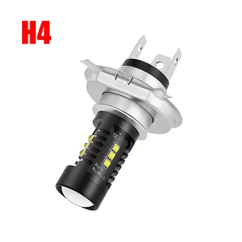 

6000K Headlight Bulbs High Low Beam DC 12V-24V Aluminum Alloy H4 1800LM Shell