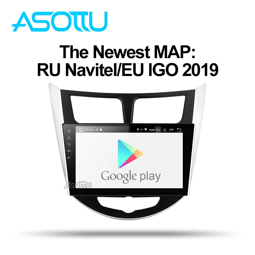 Flash Deal Asottu CRN9060  Android 9.0 Car dvd gps player for Hyundai Solaris Verna Accent car headunit radio player navigation gps car dvd 2