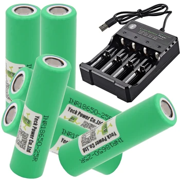 

Russia Warehouse Fast delivery INR18650 25R li-ion battery lithium batteries rechargeable 25A 10C high drain 2500mah 3.7V