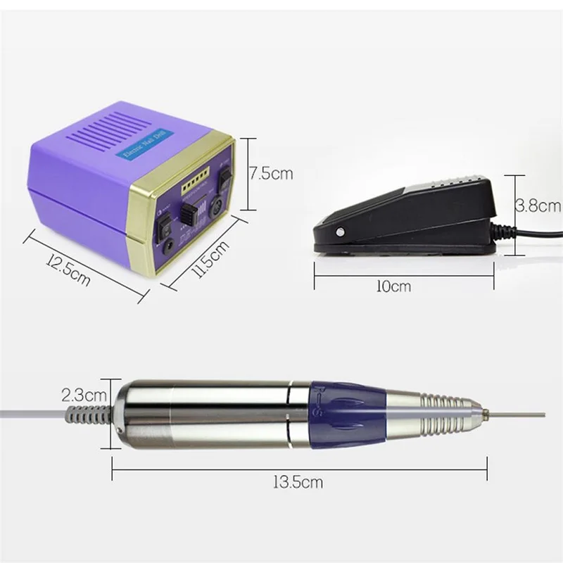 Профессиональный сверлильный станок для ногтей, электрический шлифовальный станок для ногтей, набор сверл, инструменты для маникюра, шлифовальная Машинка для педикюра, оборудование для ногтей