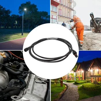 

Wear Resistant For Solar Spotlights Spike Lights Black 2/3/4pin 22AWG Waterproof Cord PVC Extension Cable Portable Low Frequency
