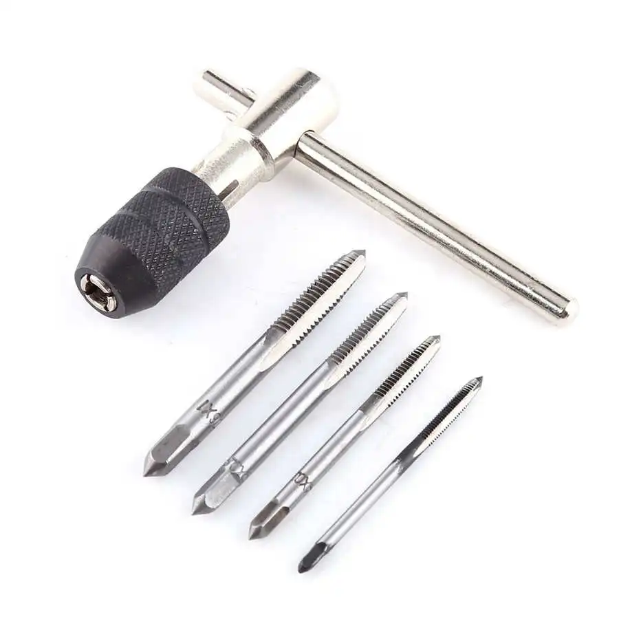5Pcs/Set Tap Drill Wrench Tapping Threading Tool M3 M6 Hand Screwdriver