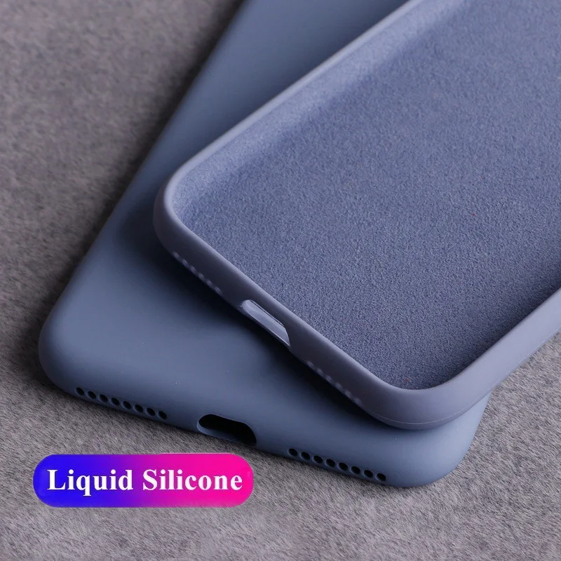 Жидкий силиконовый чехол для iPhone 11 Pro Max SE 2020 XR XS X защитный 7 8 6S 6 Plus чехлы|Бамперы| |