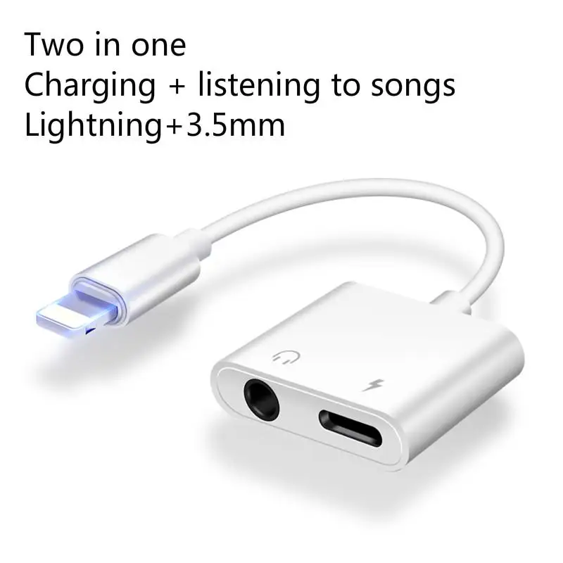 7 адаптеров для наушников 7/8/xs Max/x/xr/plus адаптер для мобильного телефона два в одном зарядке, прослушивание песен, Xs конверсио - Цвет: Серебристый
