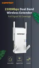 Long Range Extender 802.11AC Wireless WiFi Repeater Wi Fi Booster 2.4/5G Wi-Fi Amplifier 1200/2100Mbps Wifi router Access Point