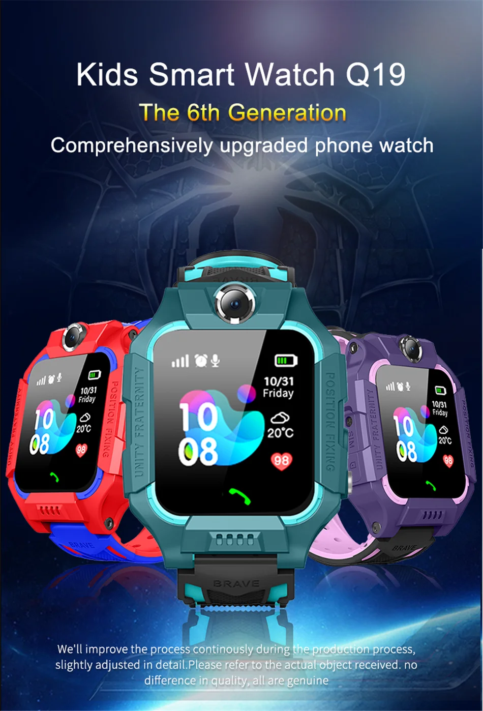 Умные часы LBS Kid SmartWatch Детские часы Дети SOS Вызов локатор трекер анти потеря монитор детские часы Relogio Infantil