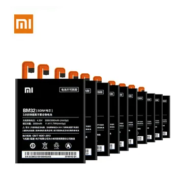 

10pcs Xiao Mi Original Battery BM32 For Xiaomi Mi 4 M4 Mi4 Replacement Rechargeable Mobile Phone Batteria Akku + Free Shipping