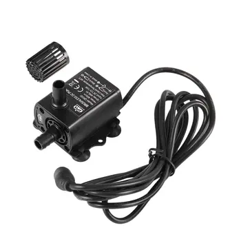 

Decdeal Ultra-quiet Mini Brushless DC/USB Water Pump 5/12V 5-10W 250-400L/H Lift 300cm Submersible Fountain Aquarium Circulating