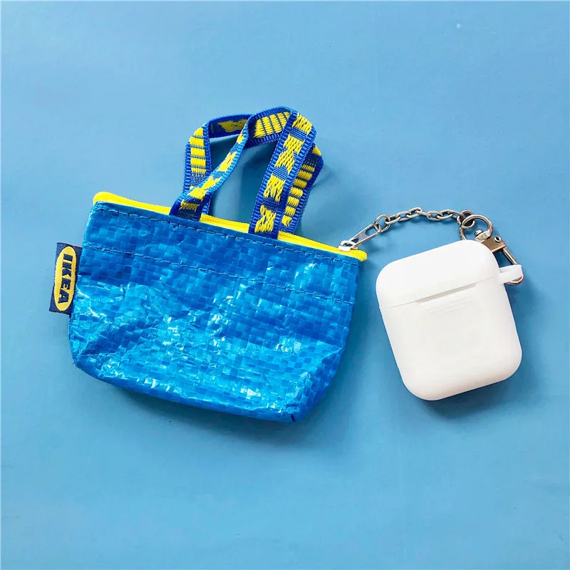Модный милый мини кошелек INS для монет, чехол для наушников для Apple AirPods Pro, Мягкий Силиконовый Чехол Air Pods 3 2 1, роскошная сумка для хранения, Funda