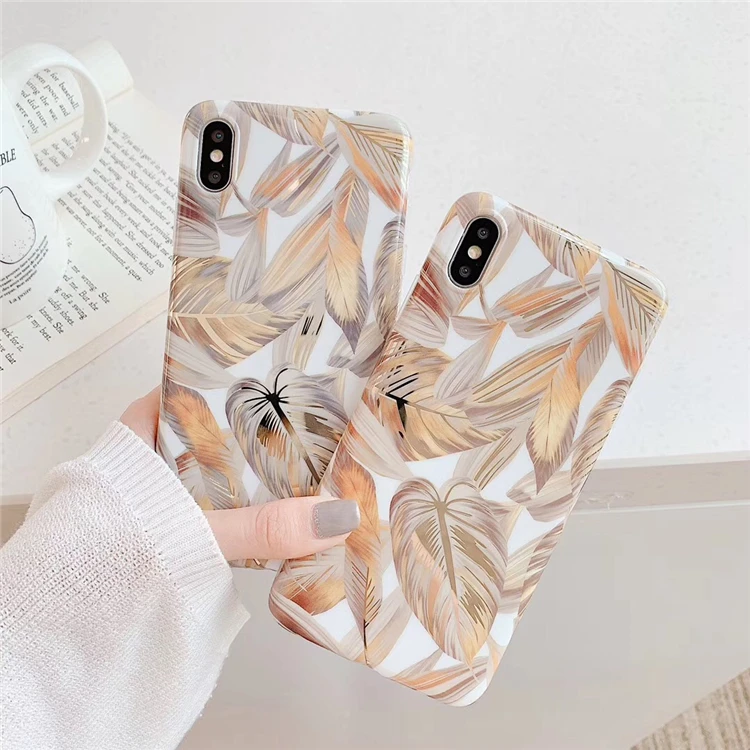 Роскошный чехол для iphone X, XR, XSMAX, с рисунком цветов, гладкая задняя крышка для iphone 6, 7, 8 Plus, задняя крышка