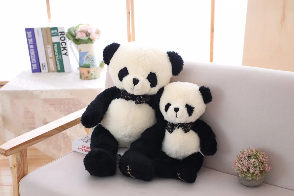 Kawaii панда чучело Мультфильм Дети День рождения Домашнее украшение-кукла игрушка детский подарок