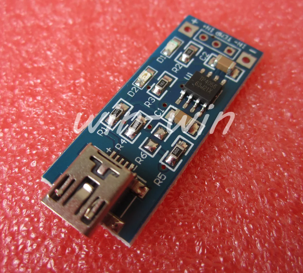 

1 TP4056 5V 1A lithium battery charging board charger module diy kit electronic accessories tantalum capacitor