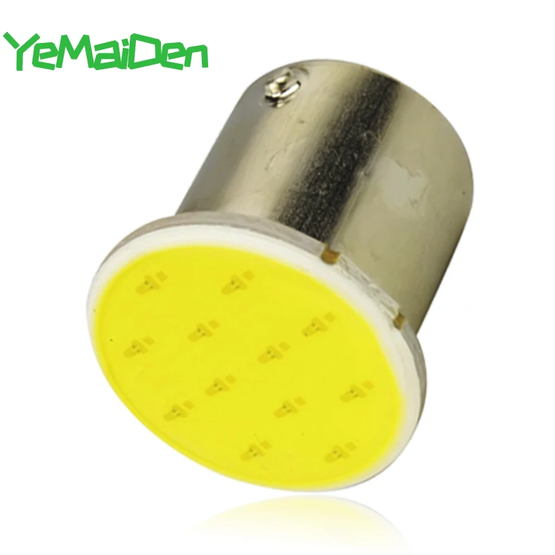 

1x BAY15D 1157 LED COB 7000K 12 SMD 12V Super Bright BA15S 1156 COB LED Bulb Car Signal Light Tail Turn Brake Parking Lamps Red