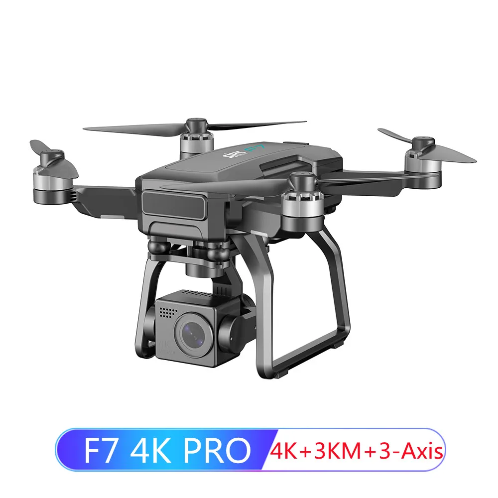 Квадрокоптер SJRC F7 4K Pro 3 оси Wi-Fi GPS | Игрушки и хобби