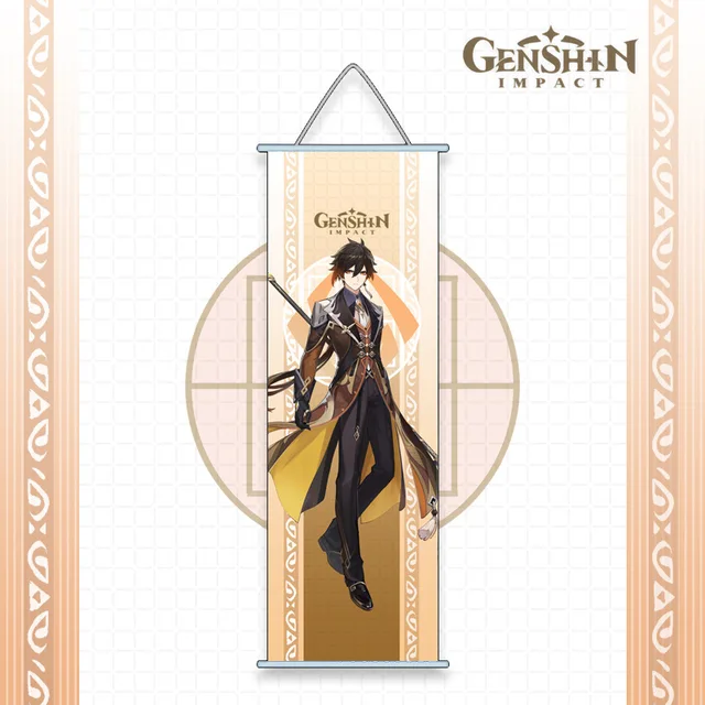 Genshin Impact Anime Cosplay Wall Hanger Kazuha Baal Ayaka Ayato Eula Sara Itto Gorou Shogun Kokomi Fans Collections Props zhongli