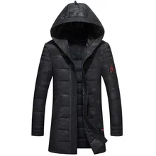 Красивый зимний популярный мужской теплый пуховик, модная повседневная камуфляжная куртка с капюшоном, толстое мужское пуховое пальто