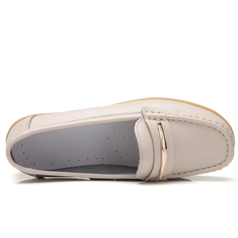 Women's Leather Slip-On Flats Spring Autumn Sizes 35-44