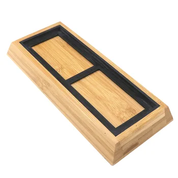 

1000/4000 Grit Fixed Desktop Chef Durable Cutter Sharpener Non Slip Base Home Silicone Whetstone Sharpening Stone Bamboo Holder