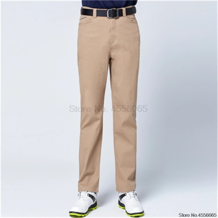 Осень-зима, ветрозащитные мужские штаны для гольфа, плотные, сохраняющие тепло, длинные штаны, высокие, тянущиеся, длинные брюки, одежда для гольфа D0651