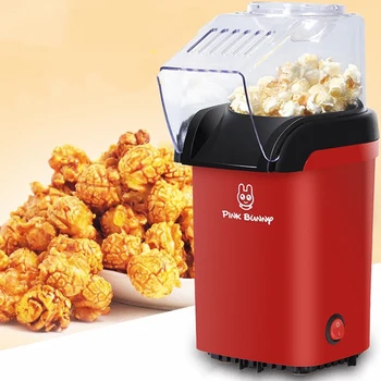 

Pink Bunny Popcorn Maker Automatic Household Mini Machine Popcorn Maker Non-stick Linner Commercial Popcorn Machine 1100W 220V