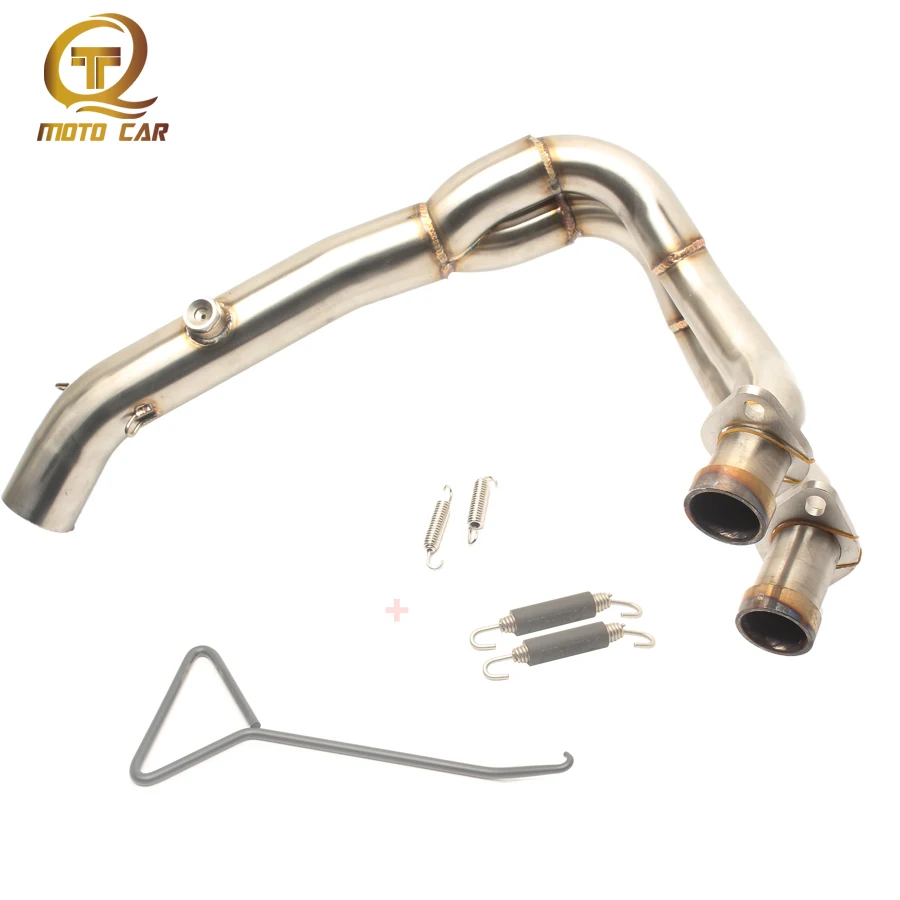 

Motorcycle Exhaust System Adapter Steel pipe Slip on Link Pipe Spring FOR Kawasaki NINJA 650 ER-6N ER-6F ER6N/F 2012 2013 2014