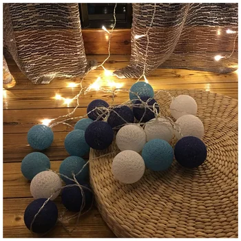 

Cotton Ball LED String Fairy Lights Holiday Outdoor Lamp for Christmas Party Wedding Decoration Led Light Glow Party Supplies