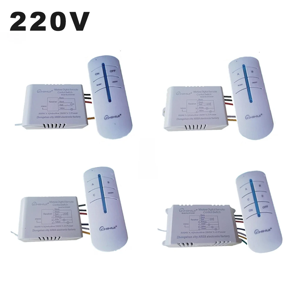 Maneiras Interruptor de Controle Remoto sem Fio 118 tipo Transmissor Remoto Anti-interferência Inteligente Digital para a Lâmpada do Teto 220 v