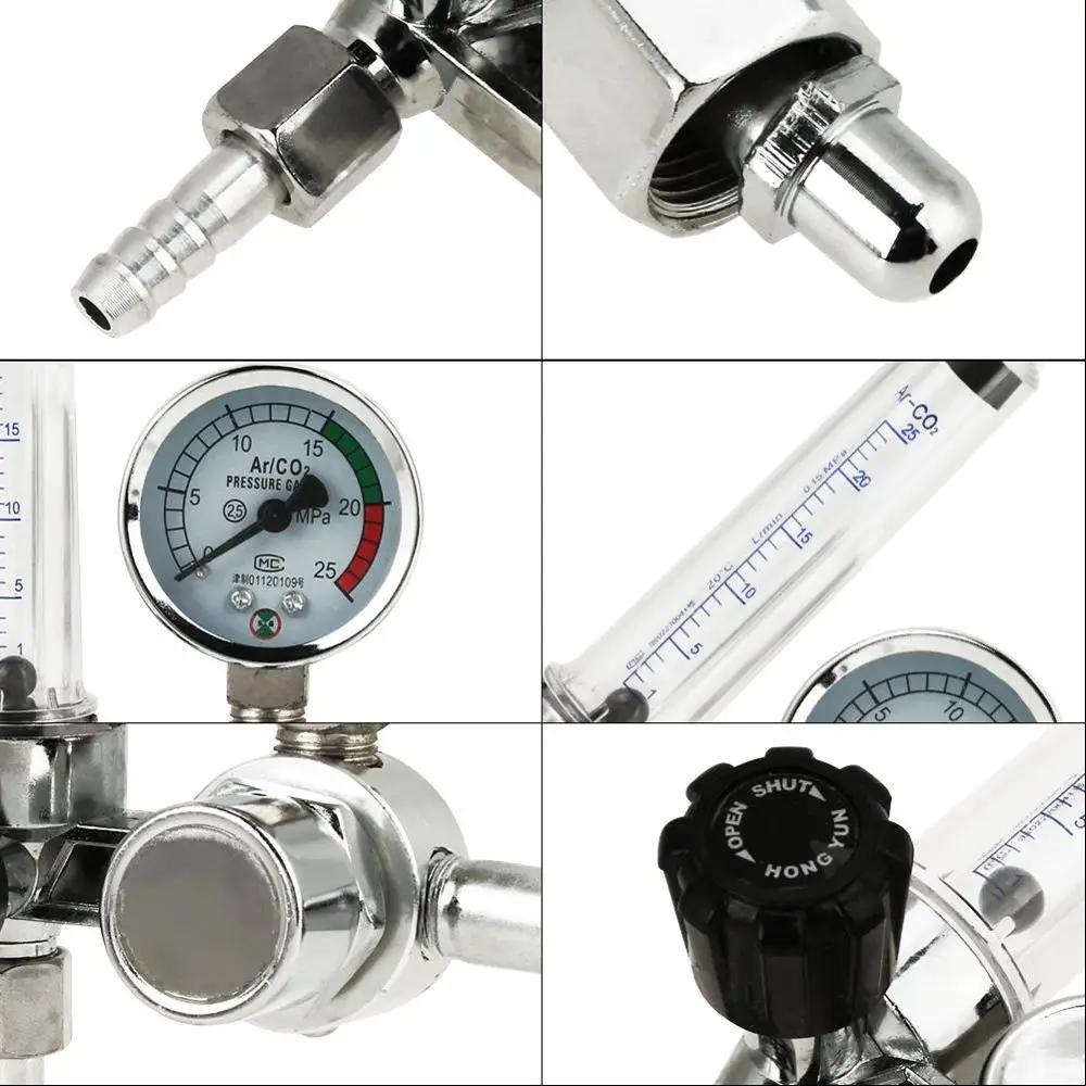 Pressure Regulators G5/8 025MPa Argon Regulator Argon Flow Meter Air Pressure Regulator Gauge