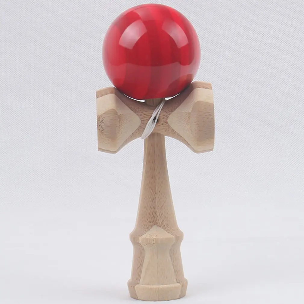 1 шт. профессиональные бамбуковые ПУ краски деревянные Kendama шары умелые Jumbo Kendama на открытом воздухе жонглировать игры шарики игрушки для подарков