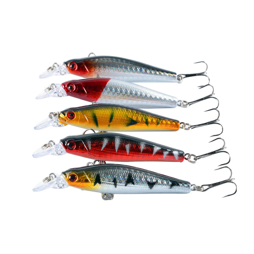 5 шт. рыболовные приманки яркие пластиковые плавающие глубокая морская наживка