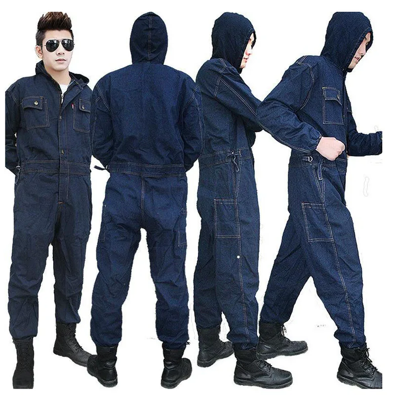 Рабочая одежда мужская униформа комбинезоны брюки Защитная хлопковая ткань для работника ремонтник машина Авто Ремонт Сварка DYF055