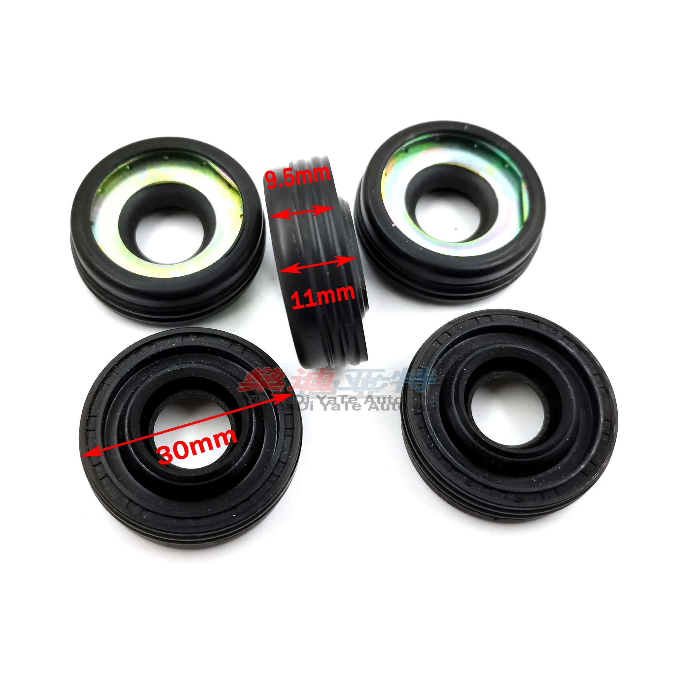5pcs A/C Compressor Shaft Seal Stamp Oil Seal for Denso 7SBU16 for